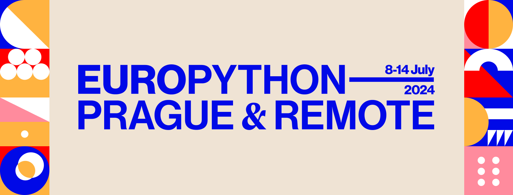 A banner depicting the logo and the dates for EuroPython 2024.