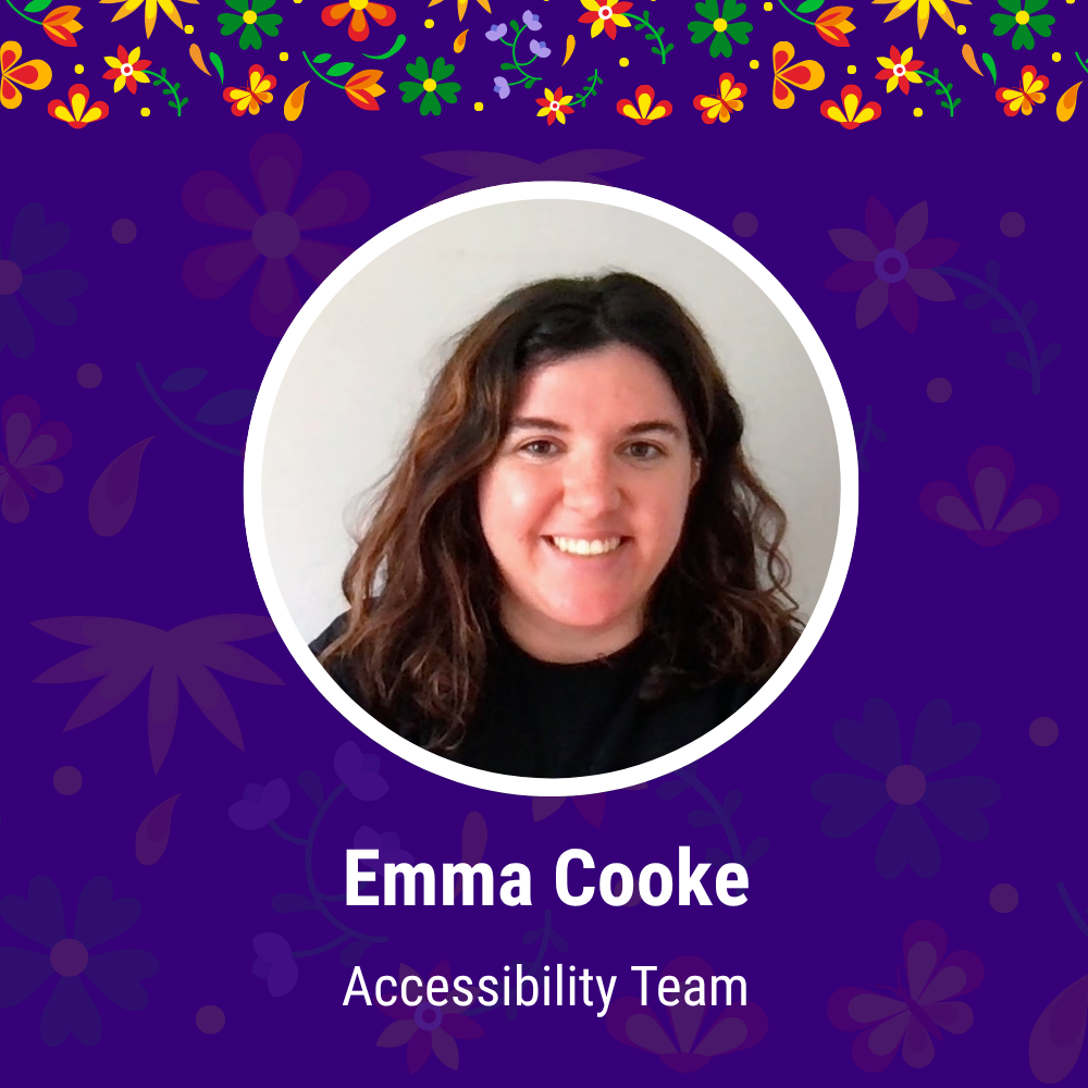 Cover image with Emma Cooke, a member of the Accessibility Team at EuroPython 2026