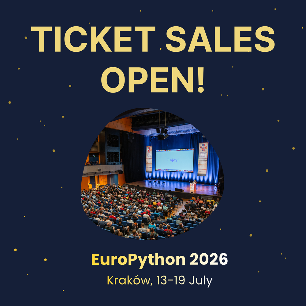 EuroPython 2026: Ticket Sales Now Open